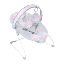  FreeON Enjoy rezgő-zenélő pihenőszék - Szürke, rózsaszín pihenőszék, bébifotel