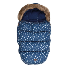 FreeOn FreeON univerzális Bundazsák 55x100cm - Pöttyös #kék-fehér babakabát, overál, bundazsák