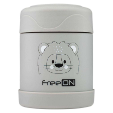 FreeOn thermo ételtároló termosz 350 ml- Szürke oroszlán uzsonnás doboz