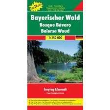 Freytag &amp; Berndt Bajor-erdő térkép, Bayerischer Wald, Top 10 tipp, 1:150 000 Freytag térkép DEU 13 térkép