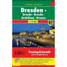 Freytag &amp; Berndt Drezda várostérkép 1:12 500 City Pocket vízhatlan Freytag térkép PL 140 CP térkép