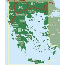 Freytag &amp; Berndt Görögország térkép 1:700 000 Freytag térkép AK 0832 térkép