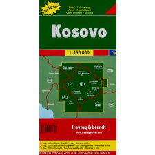 Freytag &amp; Berndt Koszovó térkép 1:150 000 Freytag Kosovo térkép AK 0716 térkép