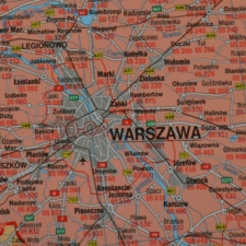 Freytag &amp; Berndt Lengyelország postai irányítószámos térkép műanyaghengerben térkép 1:700 000 térkép (95 x 112 cm) Freytag térkép PLK PL P térkép