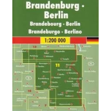 Freytag &amp; Berndt Németország 11 Brandenburg - Berlin, 1:200 000 Freytag térkép AK 0217 térkép