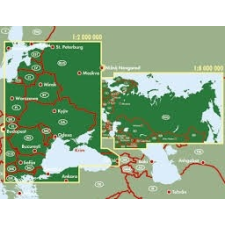 Freytag &amp; Berndt Oroszország - FÁK, 1:2 000 000-1:8 000 000 Freytag térkép AK 37 térkép