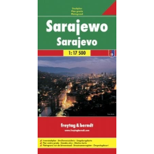 Freytag &amp; Berndt Sarajevo térkép Freytag &amp; Berndt 1:17 500 térkép