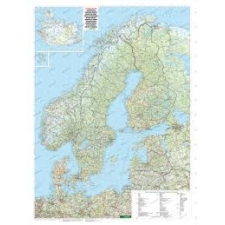 Freytag &amp; Berndt Skandinávia falitérkép Freytag 1:900 000 124x86 térkép