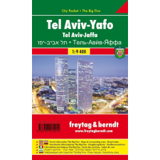 Freytag &amp; Berndt Tel Aviv térkép, Jaffa térkép 1:9 400 City Pocket vízhatlan térkép Freytag térkép