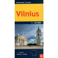 Freytag &amp; Berndt Vilnius térkép Miesto planas 1:50 000 térkép