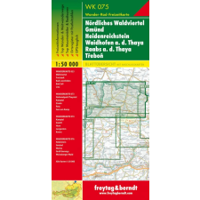 Freytag &amp; Berndt WK 075 Nördliches Waldviertel, Gmünd, Heidenreichstein, Waidhofen, Raabs, Trebon turistatérkép 1:50 000 térkép
