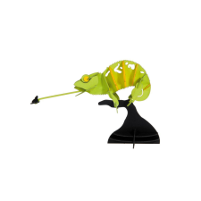Fridolin 3D modell Kaméleon, Fridolin puzzle, kirakós