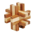 Fridolin 6 IQ logikai játék, bambusz, fém doboz