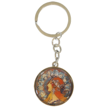 Fridolin Kulcstartó fémkarika egyoldalas, Mucha:Zodiak kulcstartó