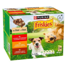 FRISKIES ADULT Multipack 24x85g marha+csirke+bárány lében kutyaeledel