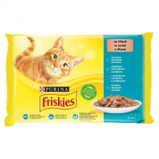 Friskies Friskies 4x85g Macskaeledel válogatás szószban- Lazaccal, Tonhallal, Szardíniával, Tőkehallal macskaeledel