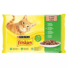 Friskies Friskies 4x85g Macskaeledel válogatás szószban- Marhával, Csirkével, Tonhallal, Tőkehallal macskaeledel