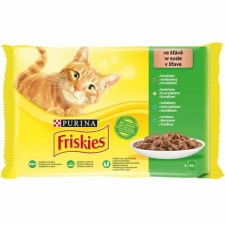 Friskies marha-csirke-tonhal-tőkehal alutasakos macskaeledel 4x85g macskaeledel