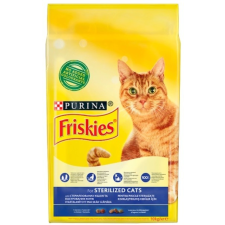  Friskies Sterilised teljes értékű eledel ivartalanított macskáknak lazaccal és zöldségekkel 10 kg macskaeledel