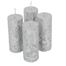  Fröcskölt henger 40x100mm ezüst 4db/csom (db ár) gyertya