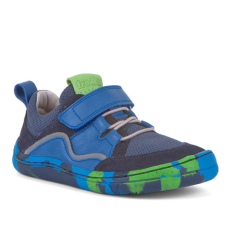 Froddo – Átmeneti gyerekcipő - barefoot, bőr – kék, zöld 25