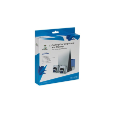 FROGGIEX PS5 Kiegészítő Konzol hűtő + Töltő állomás + Játék tartó + Headset tartó Fehér, FX-P5-C3-W videójáték kiegészítő