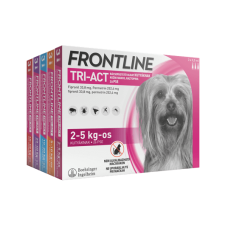  Frontline Tri-Act Rácsepegtető oldat kutyáknak 3x – 2-5 kg élősködő elleni készítmény kutyáknak