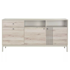  Frost K1 Modern Komód Laminált Alpesi Tölgy-Fehér Tárolórendszer bútor