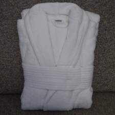Frottír sálgalléros Fehér köntös (100 % pamut), XXL (2XL) lakástextília
