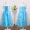  Frozen Jégvarázs Elsa Elza hercegnő, jégkirálynő gyerek, kislány halloweeni farsangi jelmez szett (130)