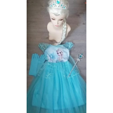 Frozen Jégvarázs Elza Elsa Ruha Palásttal kiegészítőkkel parókával 6 részes, L méret jelmez
