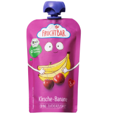 FRUCHTBAR Bio Cseresznye, banán 6hó 120g (100%-ban újrahasznosítható csomagolás!) bébiétel