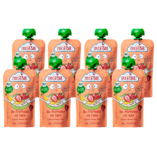 FRUCHTBAR Bio Gyümölcskása zabbal, eper-banán 6hó 8x120g bébiétel