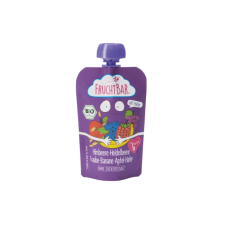 FRUCHTBAR bio málna, áfonya, szőlő, banán, zab 6hó/100g bébiétel