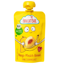 FRUCHTBAR Bio Mangó, őszibarack, banán 6hó 100g bébiétel
