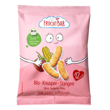 FRUCHTBAR Bio Ropogós rudak eperrel, kukoricával és kölessel 12hó+ 30g bébiétel