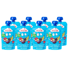 FRUCHTBAR Bio Szilva, banán, alma, feketeribizli 6hó 8x100g bébiétel
