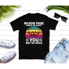 Fruit of the Loom Bichon Friese Makes me Happy férfi póló