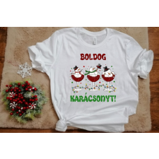 Fruit of the Loom Boldog Karácsonyt Hóemberes női póló női póló