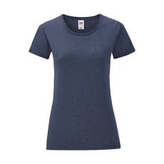 Fruit of the Loom Csomag akciós póló (minimum 5 db) Női rövid ujjú póló Fruit of the Loom Ladies' Iconic 150 T -2XL, Vintage Heather Sötétkék