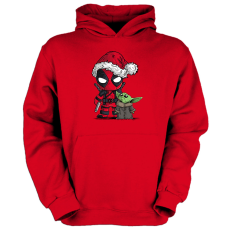 Fruit of the Loom Deadpool és Baby Yoda - Gyerek Kapucnis Pulóver