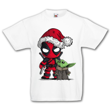 Fruit of the Loom Deadpool és Baby Yoda - Gyerek Póló