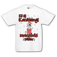 Fruit of the Loom Ez a karácsonyi macskás pulcsim - Gyerek Póló gyerek póló