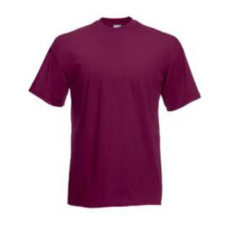 Fruit of the Loom F02 kereknyakú, rövid ujjú póló VALUEWEIGHT T, Burgundy - L