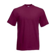 Fruit of the Loom F02 kereknyakú, rövid ujjú póló VALUEWEIGHT T, Burgundy - M férfi póló