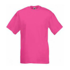 Fruit of the Loom F02 kereknyakú, rövid ujjú póló VALUEWEIGHT T, Fuchsia férfi póló