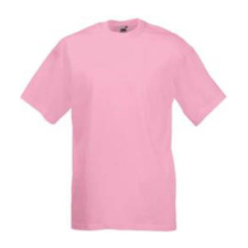 Fruit of the Loom F02 kereknyakú, rövid ujjú póló VALUEWEIGHT T, Light Pink férfi póló