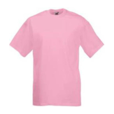 Fruit of the Loom F02 kereknyakú, rövid ujjú póló VALUEWEIGHT T, Light Pink - M