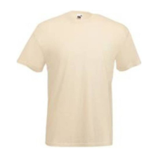 Fruit of the Loom F02 kereknyakú, rövid ujjú póló VALUEWEIGHT T, Natural - 3XL férfi póló