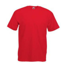 Fruit of the Loom F02 kereknyakú, rövid ujjú póló VALUEWEIGHT T, Red - 2XL férfi póló